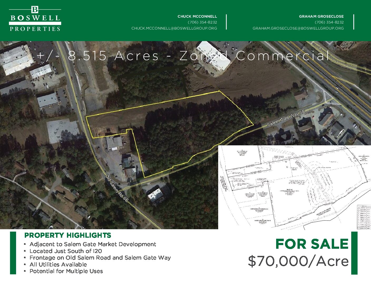 Rockdale County Commercial Land – Close to I-20